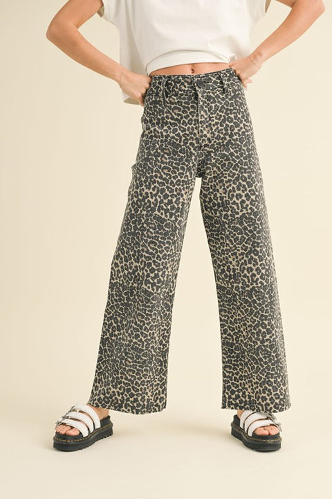 Afiya Leopard Print Pants