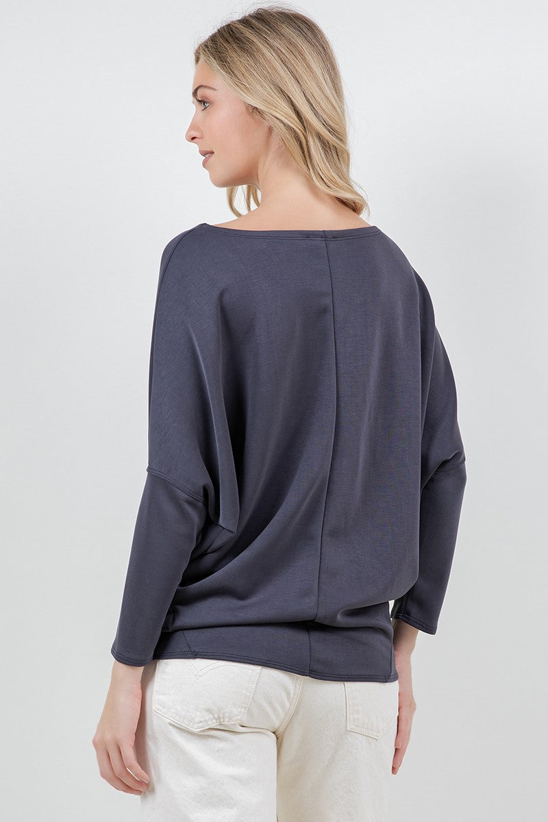 Quinny Boatneck Tunic Top