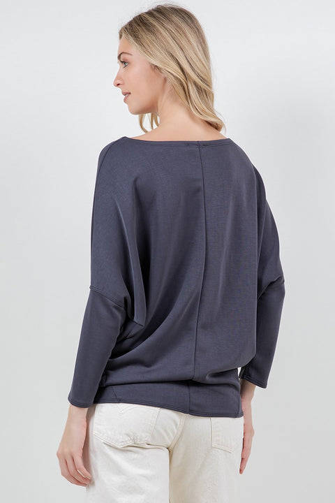 Quinny Boatneck Tunic Top
