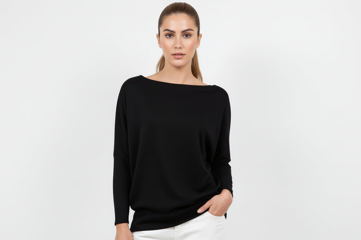Quinny Boatneck Tunic Top