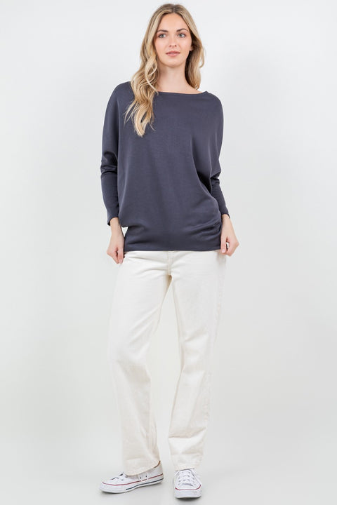 Quinny Boatneck Tunic Top