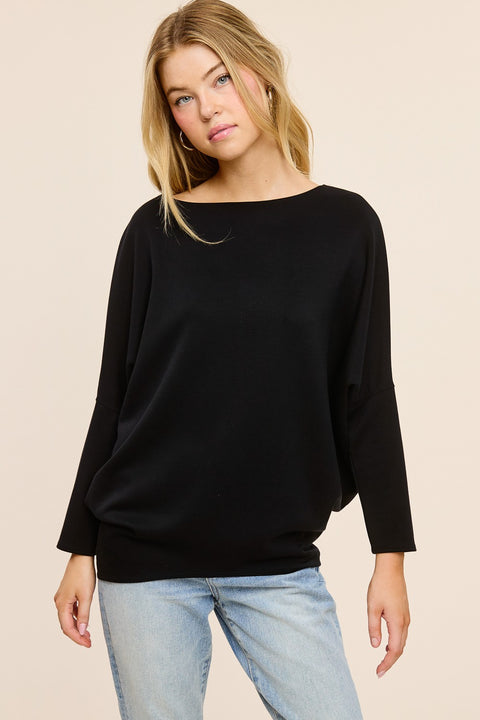 Amari Boatneck Tunic Top