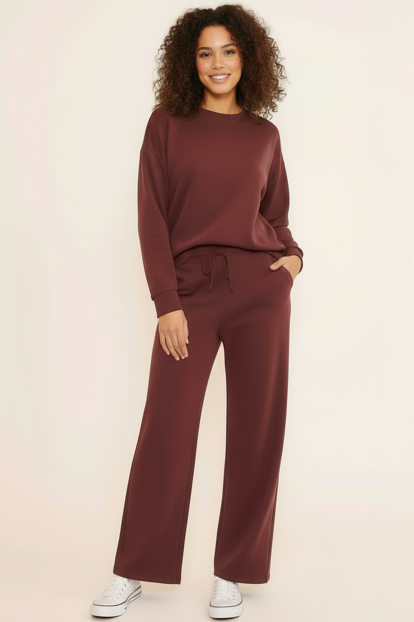 Holly Round Neck Scuba Sweatshirt