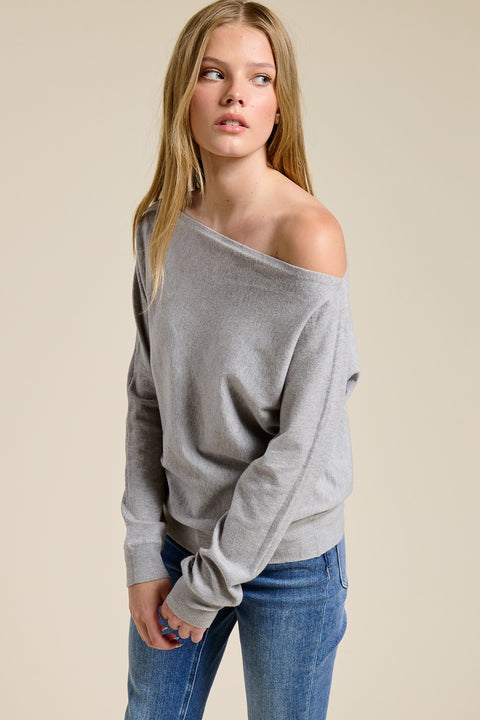 Ciara Off Shoulder Long Sleeve Top