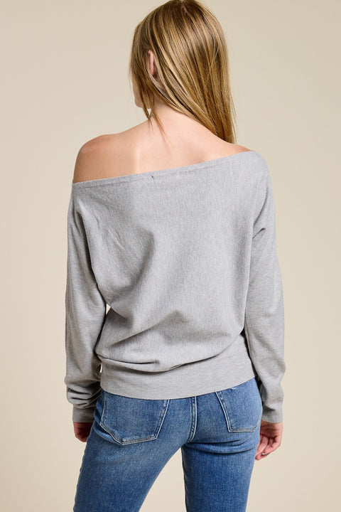 Ciara Off Shoulder Long Sleeve Top