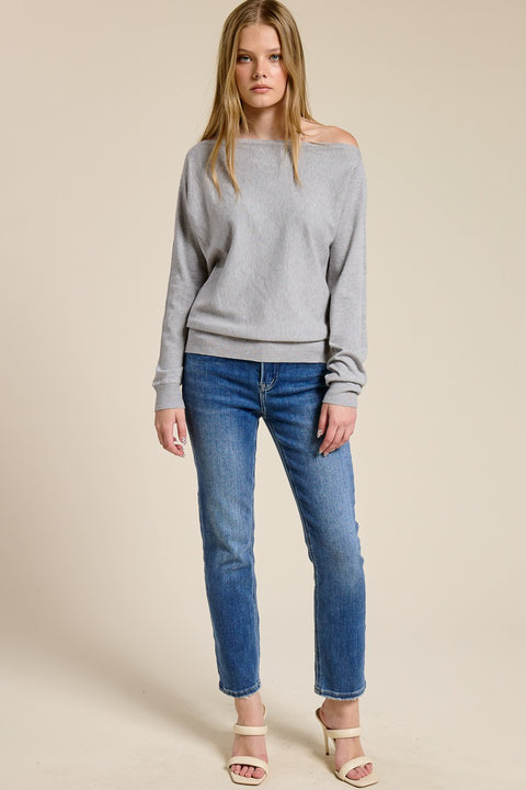 Ciara Off Shoulder Long Sleeve Top