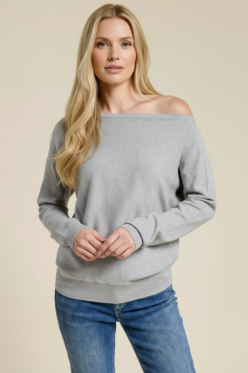 Ciara Off Shoulder Long Sleeve Top