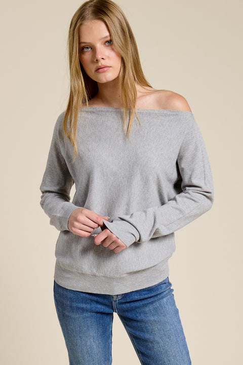 Ciara Off Shoulder Long Sleeve Top