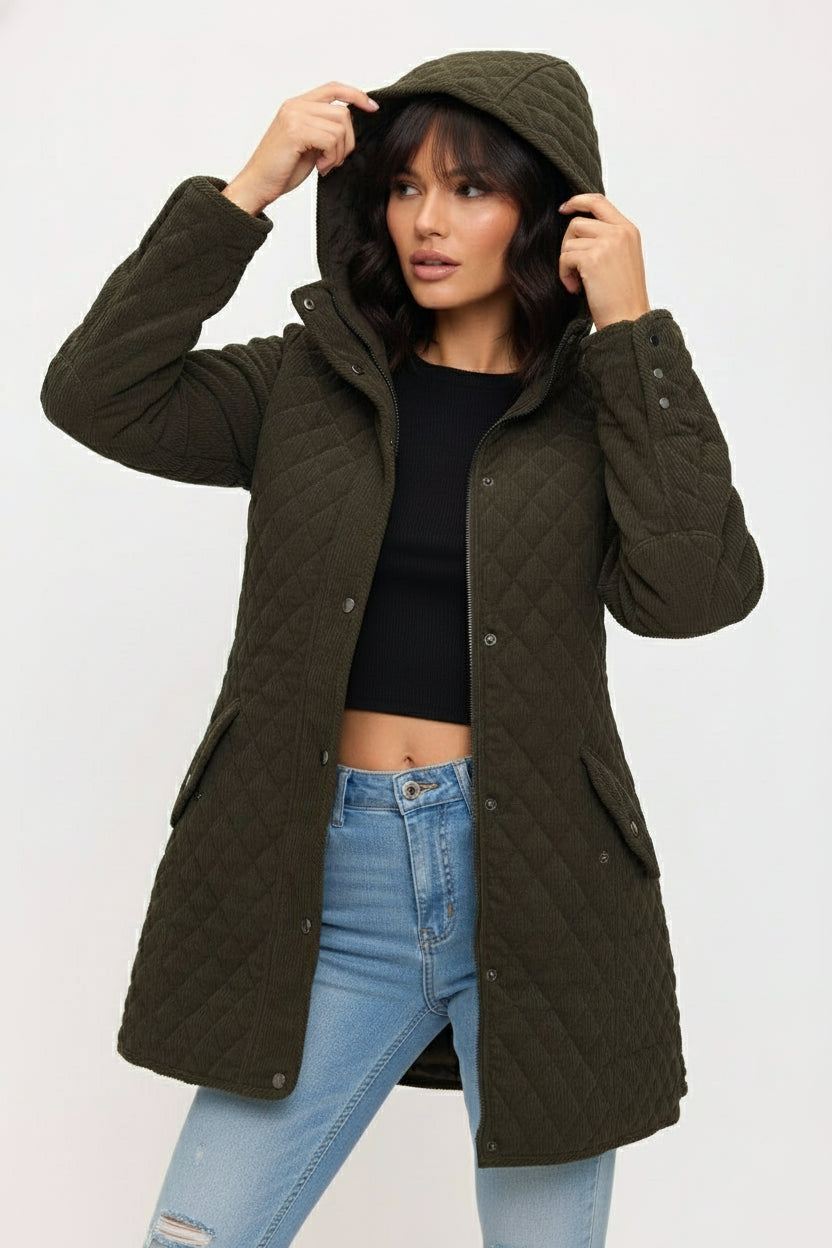 Azalea Corduroy Parka