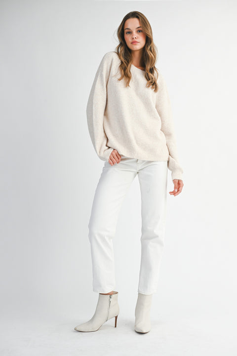 Bria Back Bows Detailed Sweater