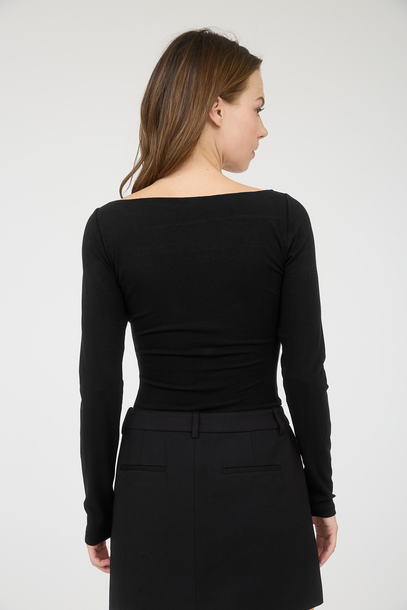 Makenna Boat Neck Long Sleeve Knit Top