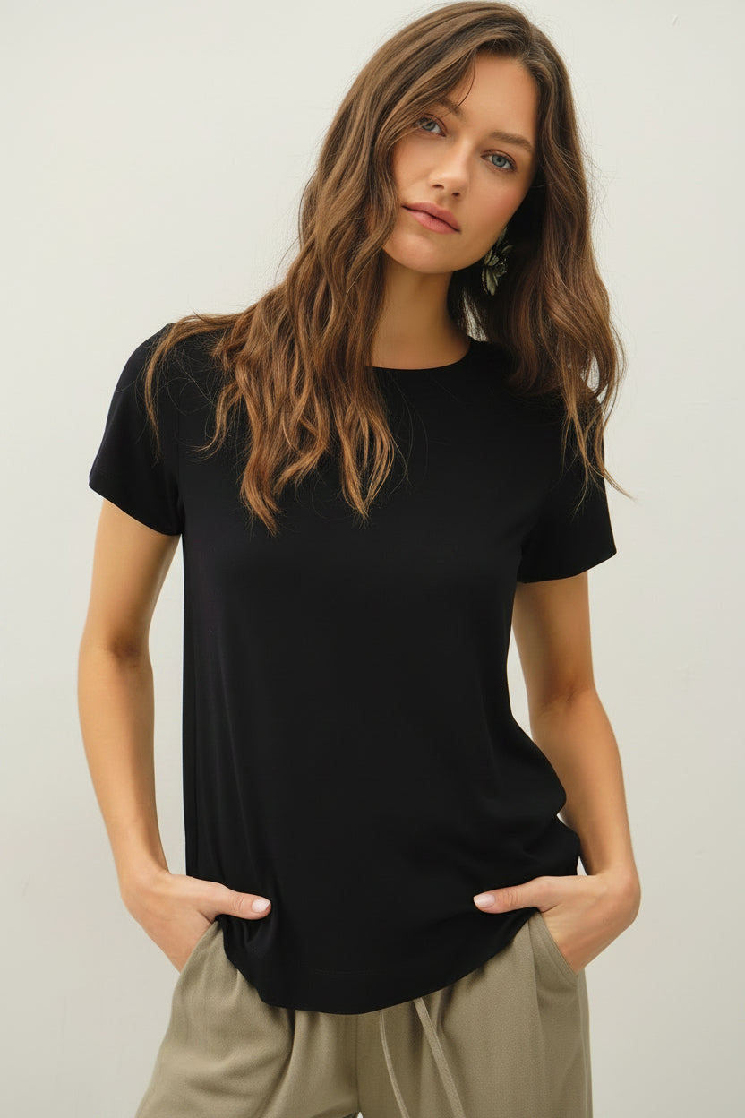 Farah Bamboo/Modal Round Neck Tee