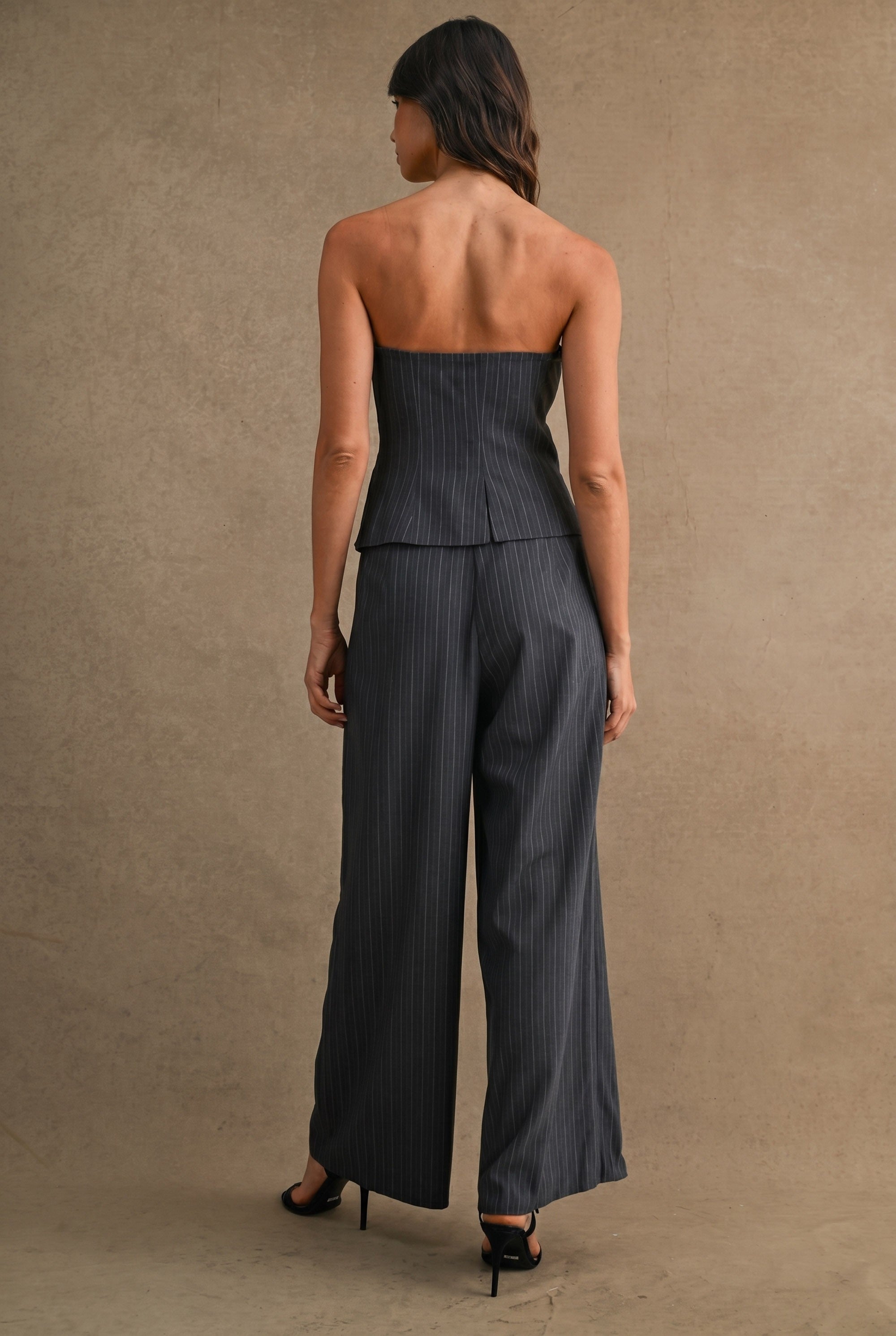 Bianca Pin Stripe Tube Top and Pant Set