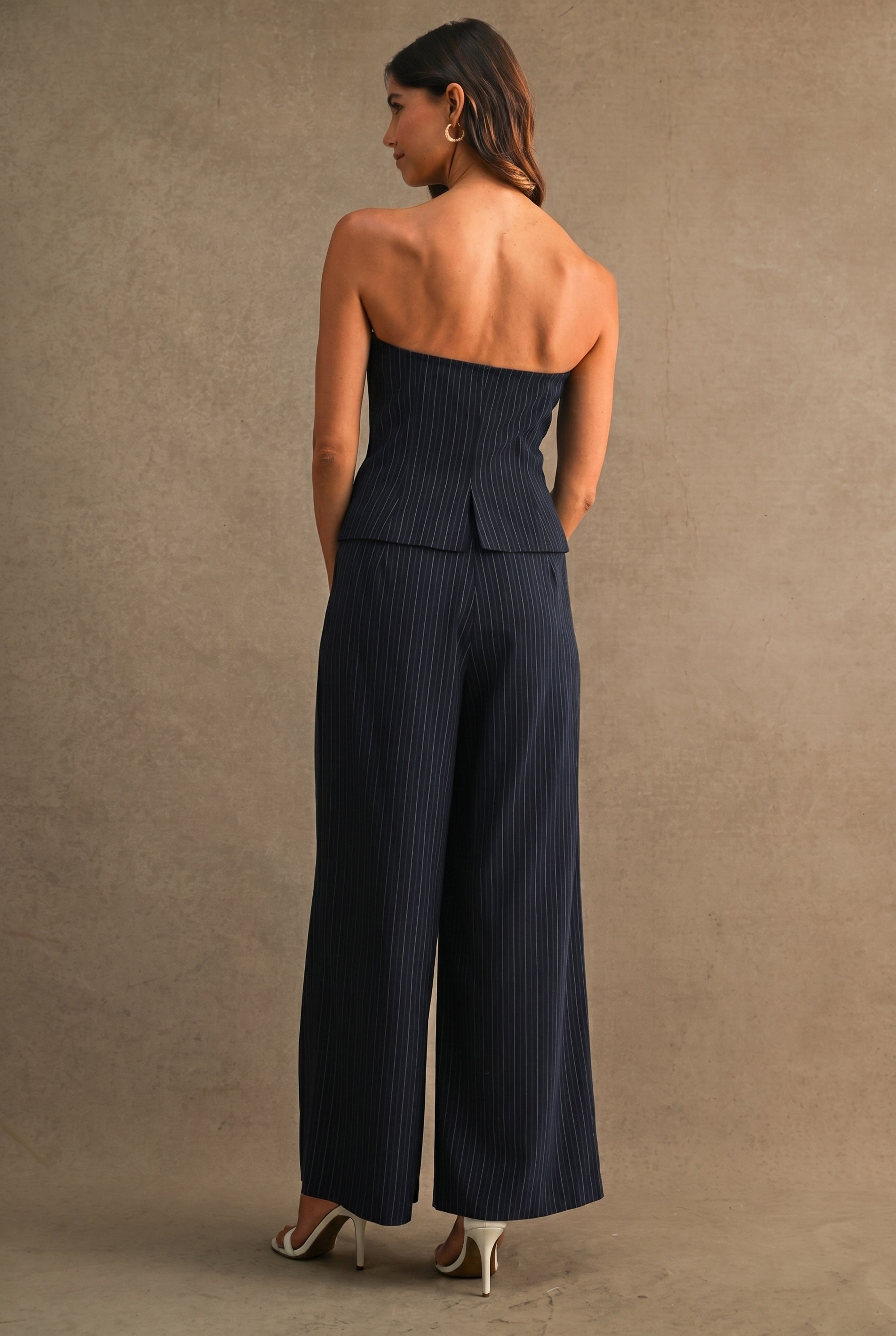 Bianca Pin Stripe Tube Top and Pant Set