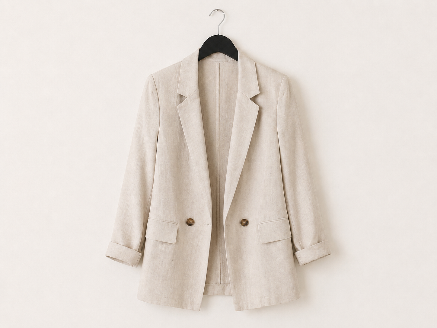 Avita 3/4 Cuff Sleeve Collared Blazer