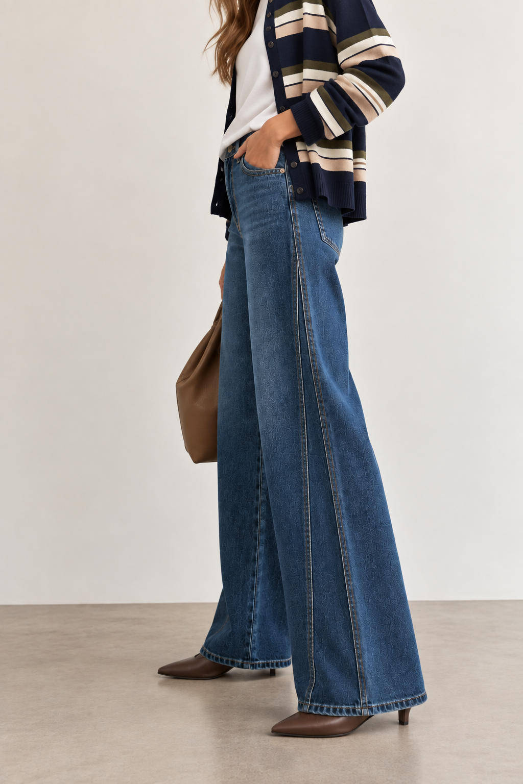 Luci Seamed Wide Leg Jeans