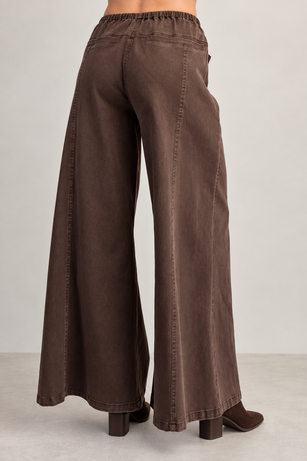 Florence Mineral Washed Waist Tie Wide Leg Pant