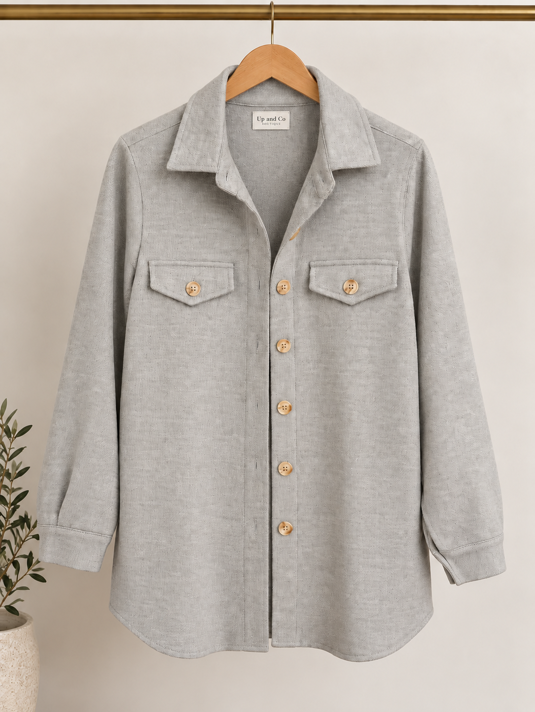 Nylah Oversized Button Down Jacket