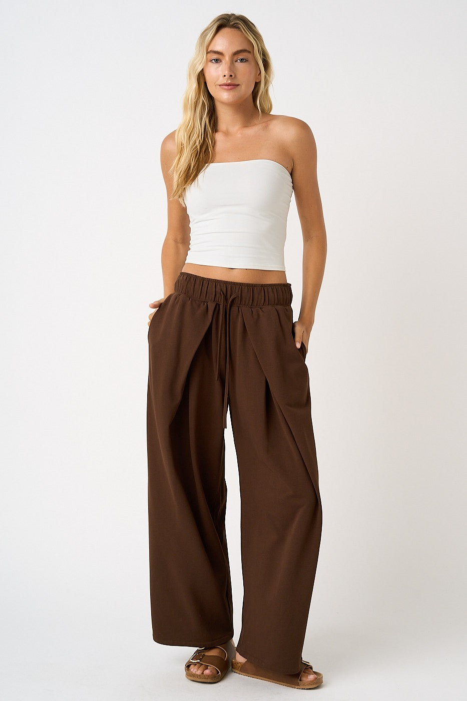 Lisa Cloud Knit Barrel Leg Lounge Pant