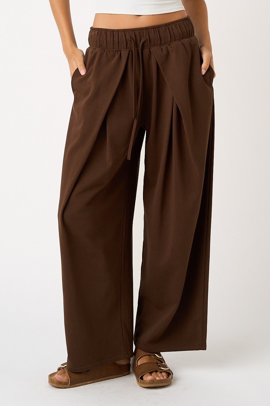 Maria Cotton Knit Balloon Leg Lounge Pant