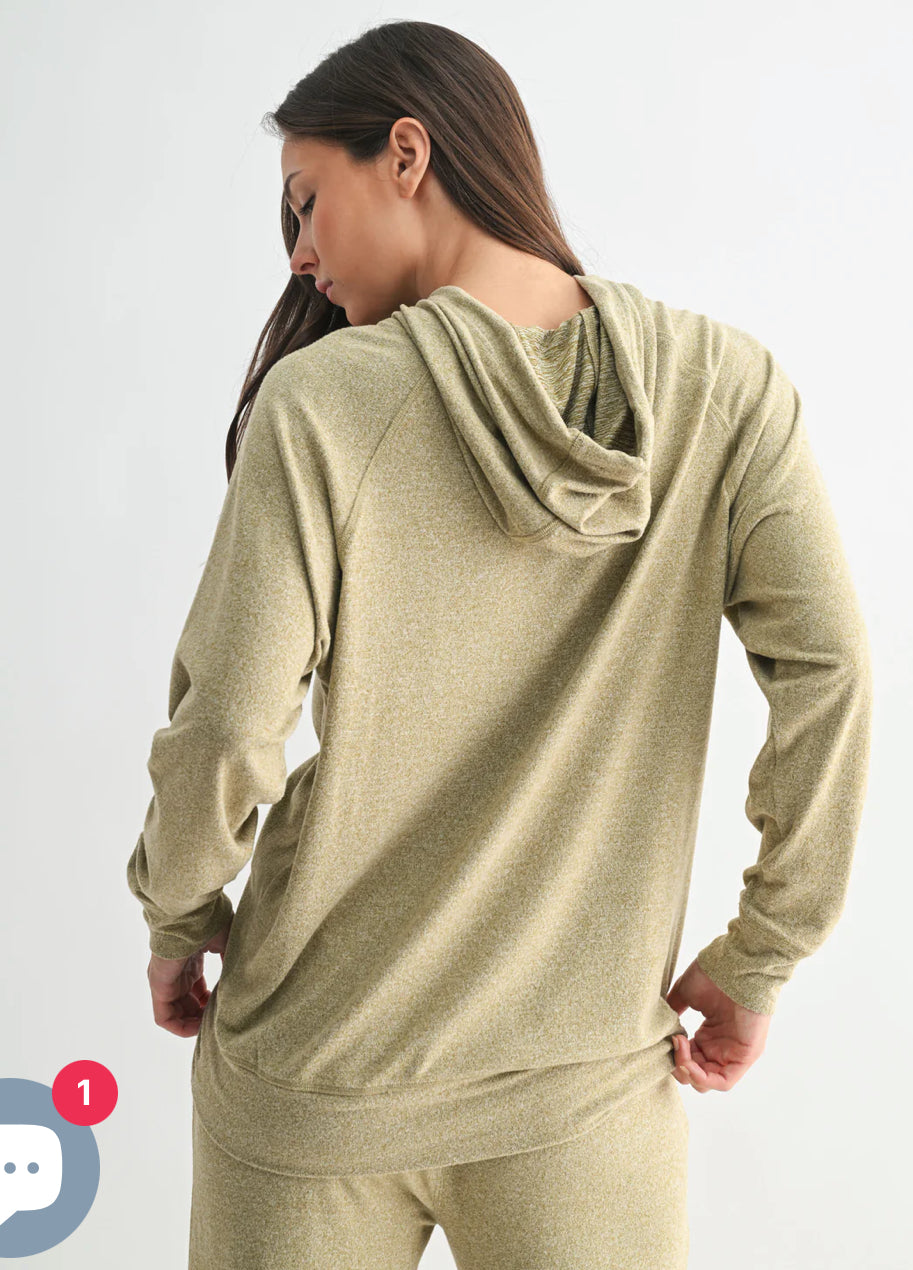 Enya Brushed Hacci Lounge Hoodie