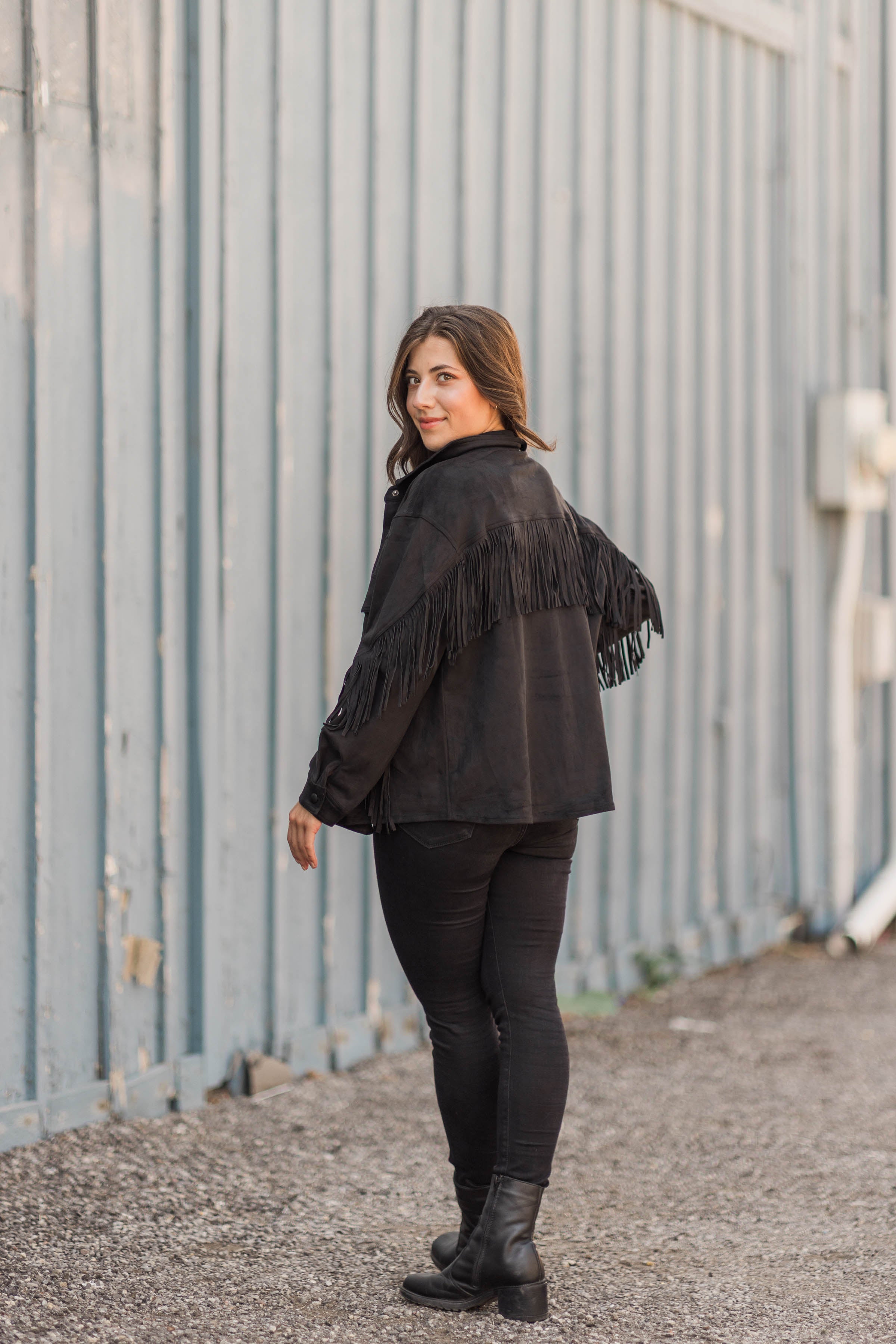 Montanna Microsuede Fringe Jacket