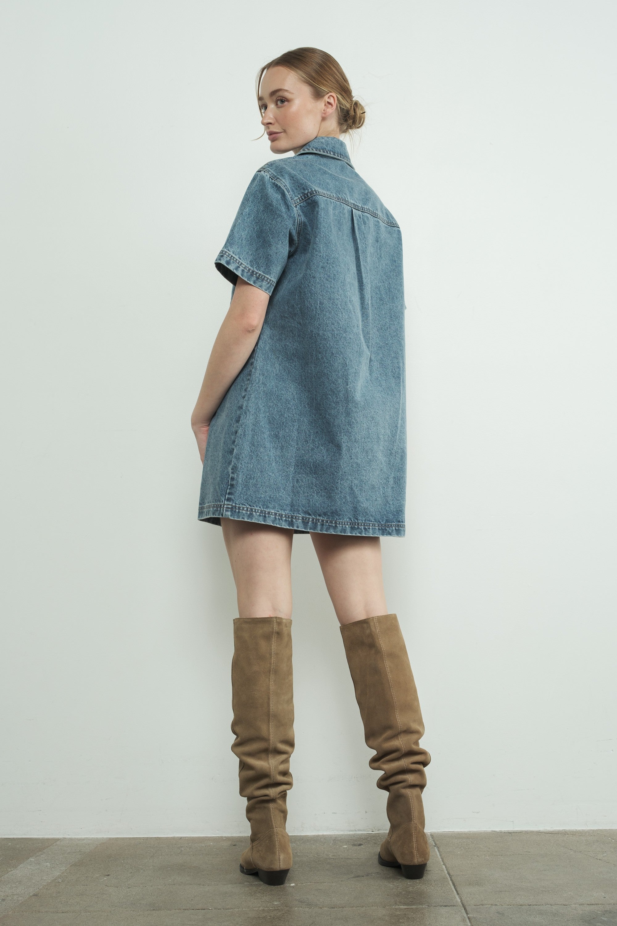 Oh My Midi Denim Midi Dress