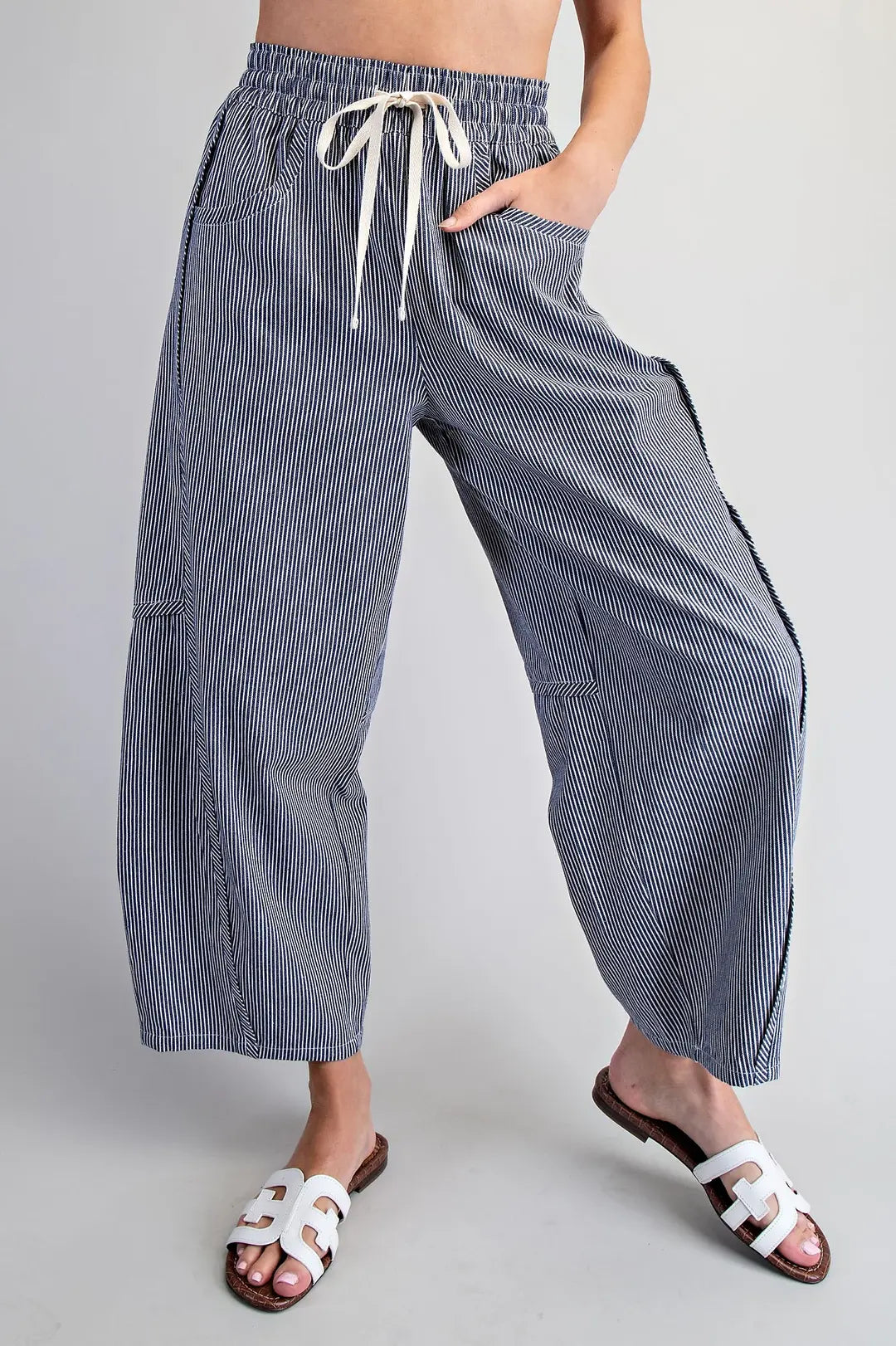 Kenzie Striped Relaxed Fit Pant