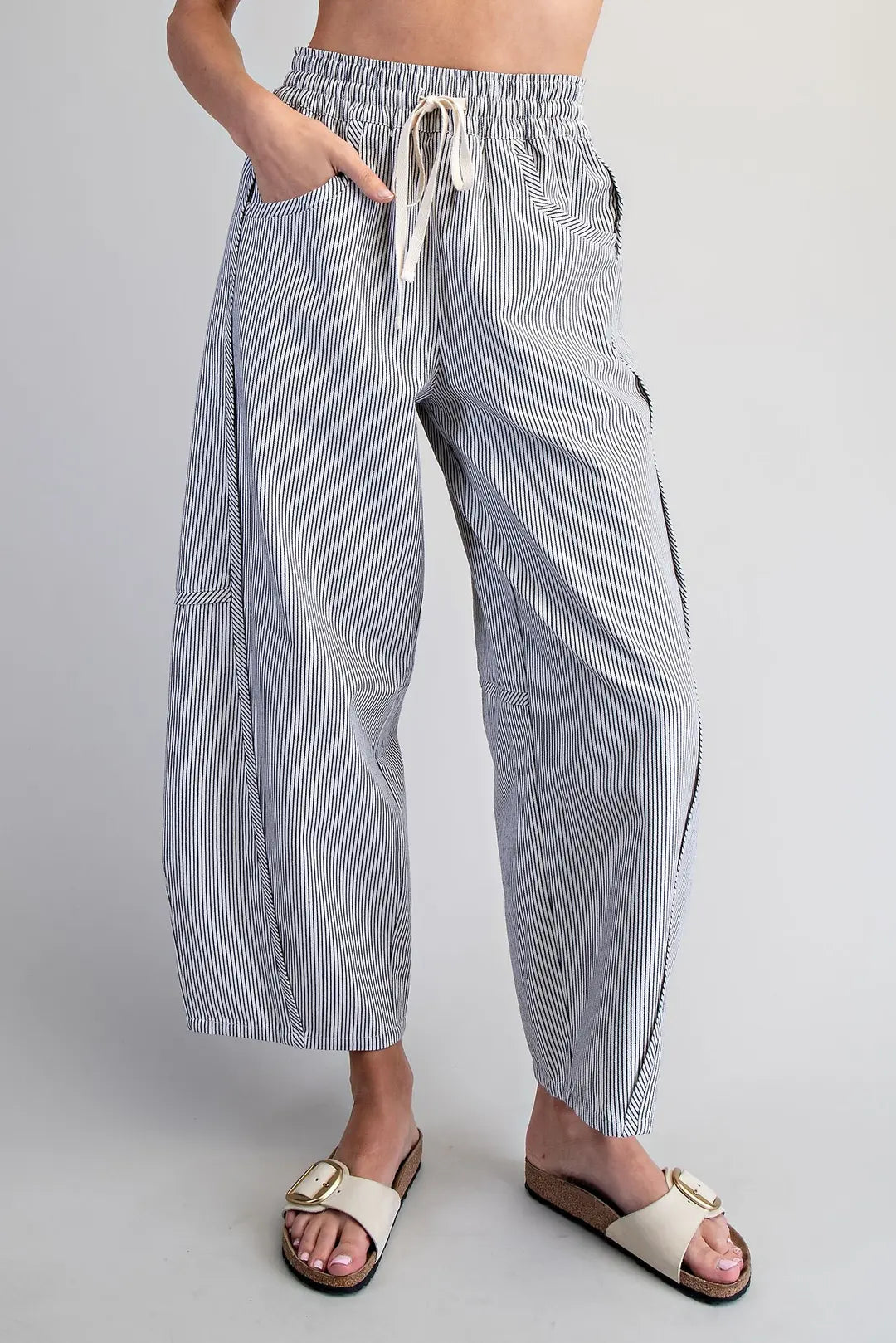 Kenzie Striped Relaxed Fit Pant