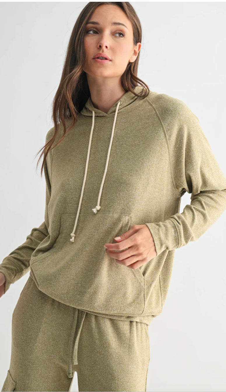 Enya Brushed Hacci Lounge Hoodie