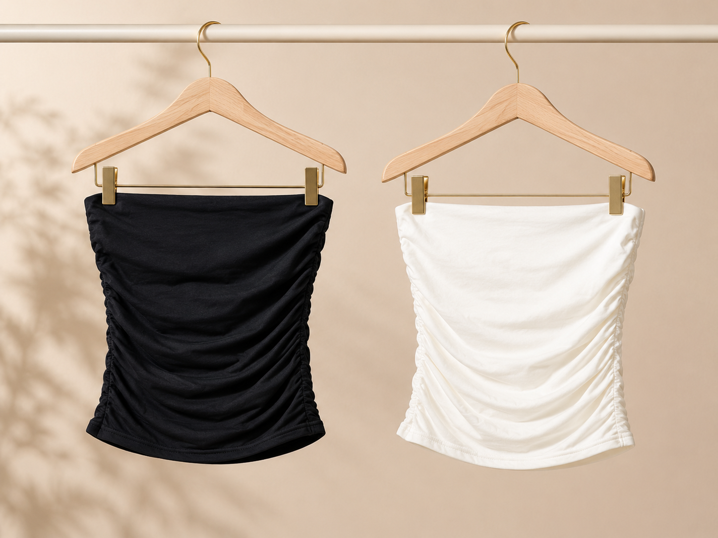 Ava Reversible Strapless Scrunch Knit Top