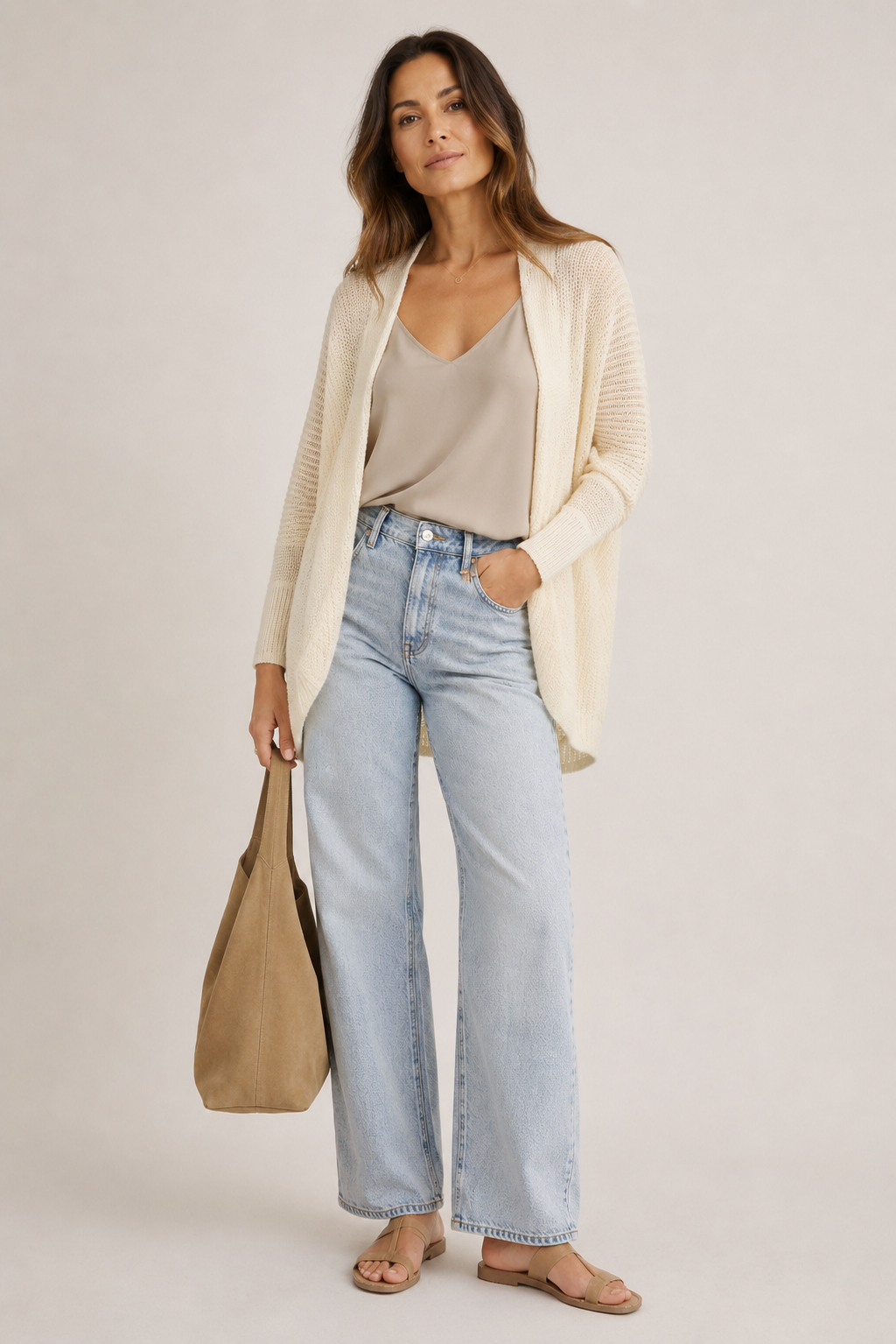 Aya Dolman Sleeve Open Front Cardigan