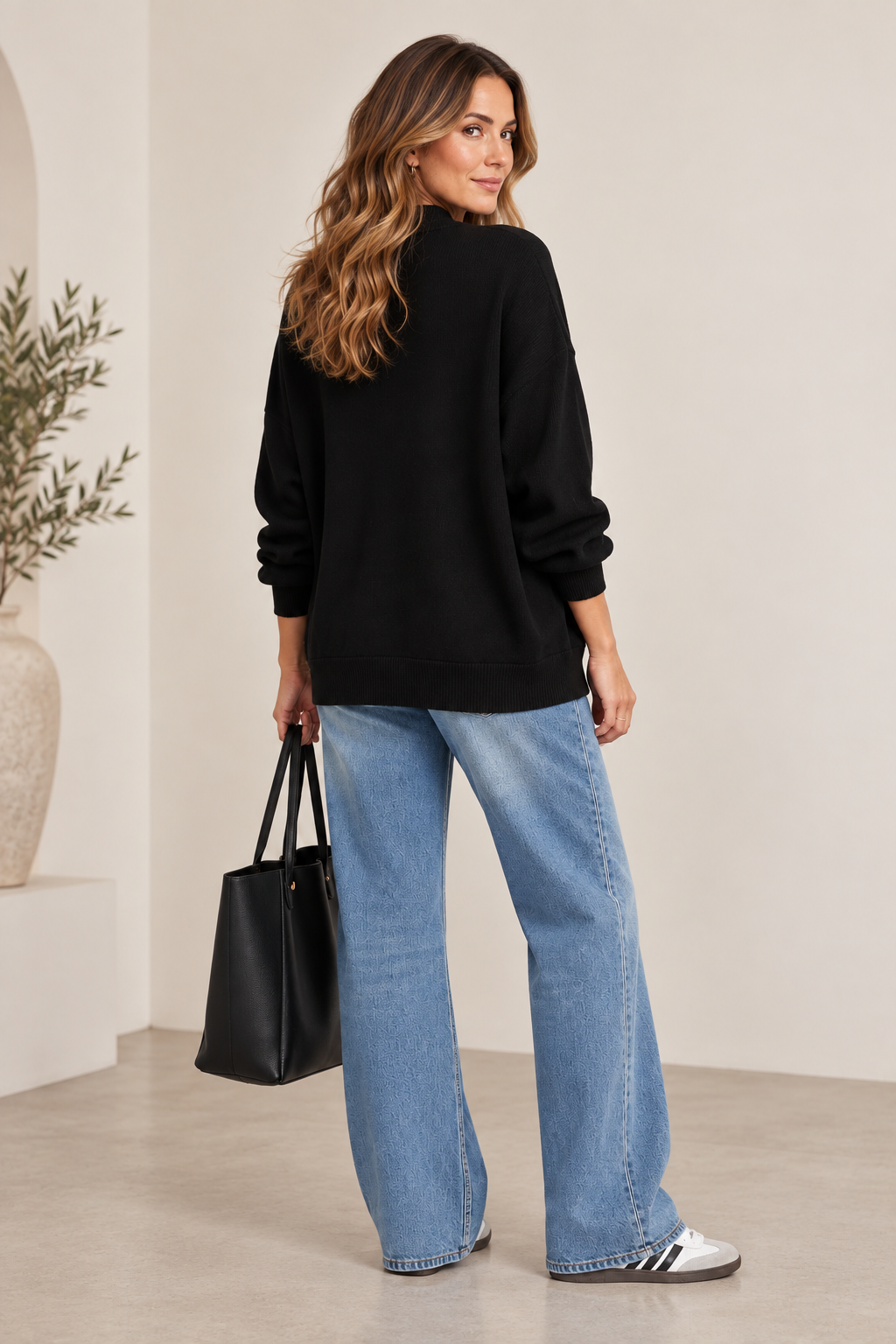 Sheena Mock Neck Sweater