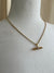 Mila Bar Necklace with either Clear or Green Cubic Zirconia