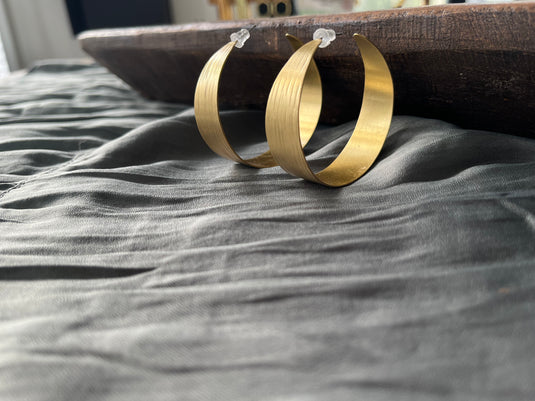 Gina Large Gold Hoops