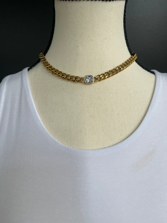 Jolene Gold Diamond Necklace