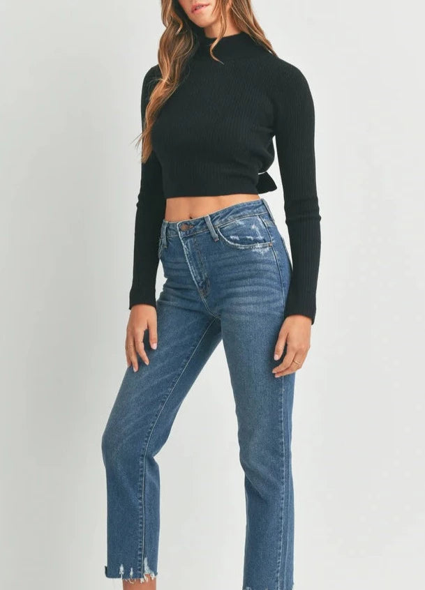 JUST BLACK Justine Vintage Straight Leg Jeans