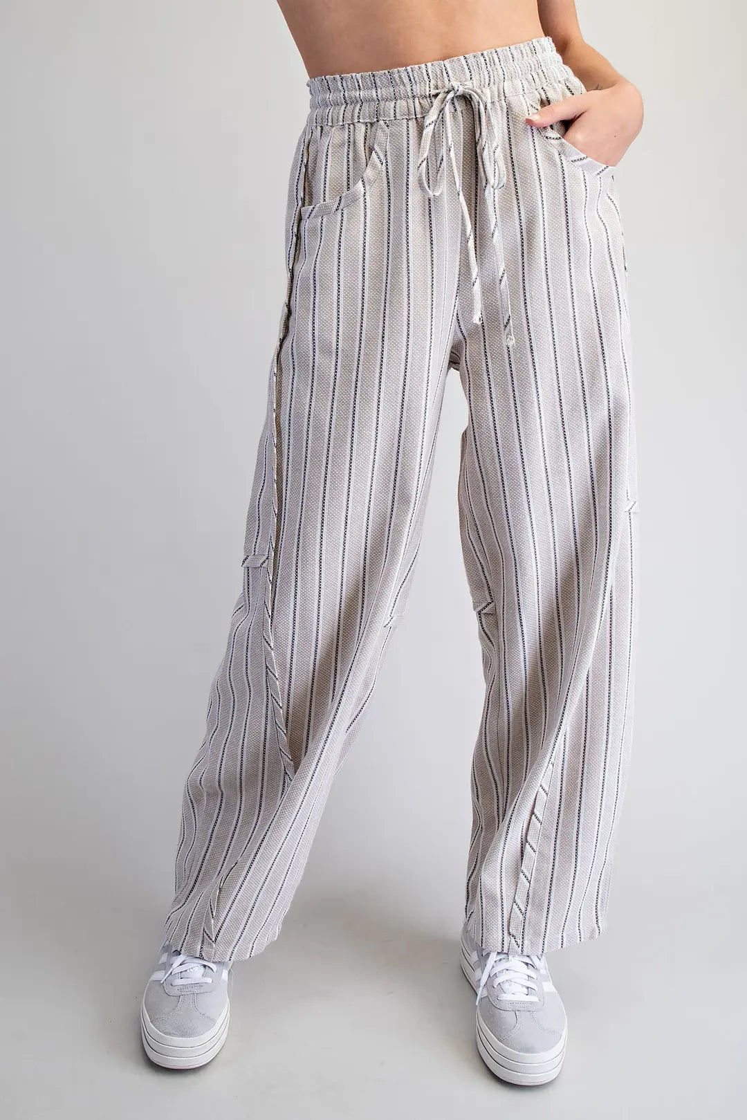 Kenya Straight Leg Striped Pants