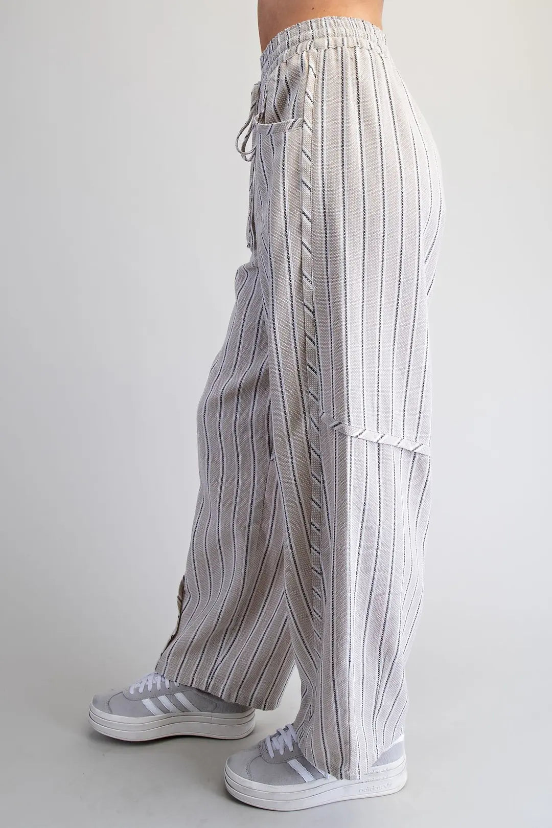 Kenya Straight Leg Striped Pants