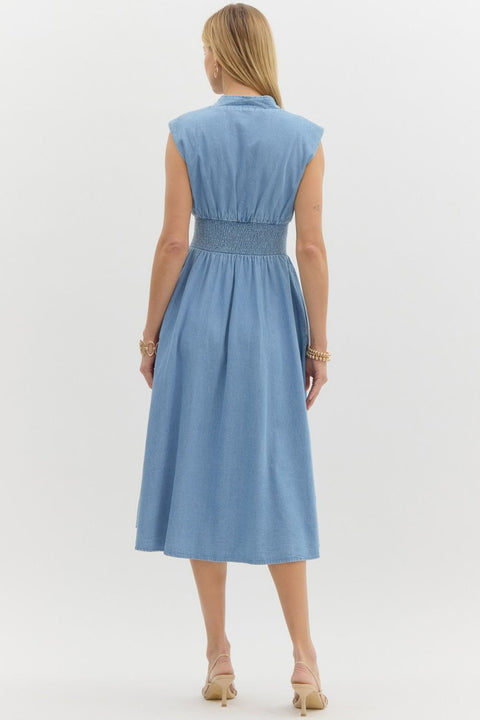 Morgan Sleeveless zip up Dress