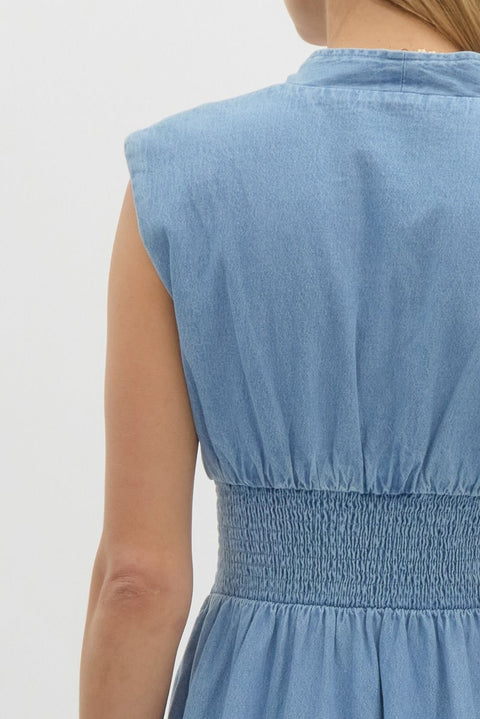 Morgan Sleeveless zip up Dress