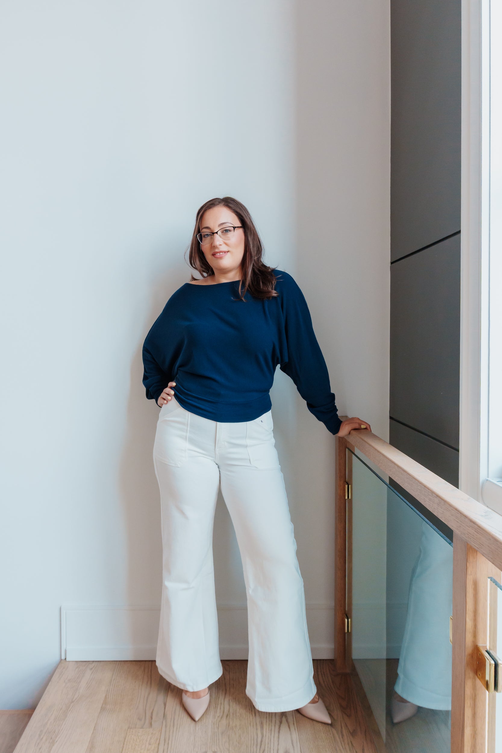 Nora Crepe Boatneck Knit Top