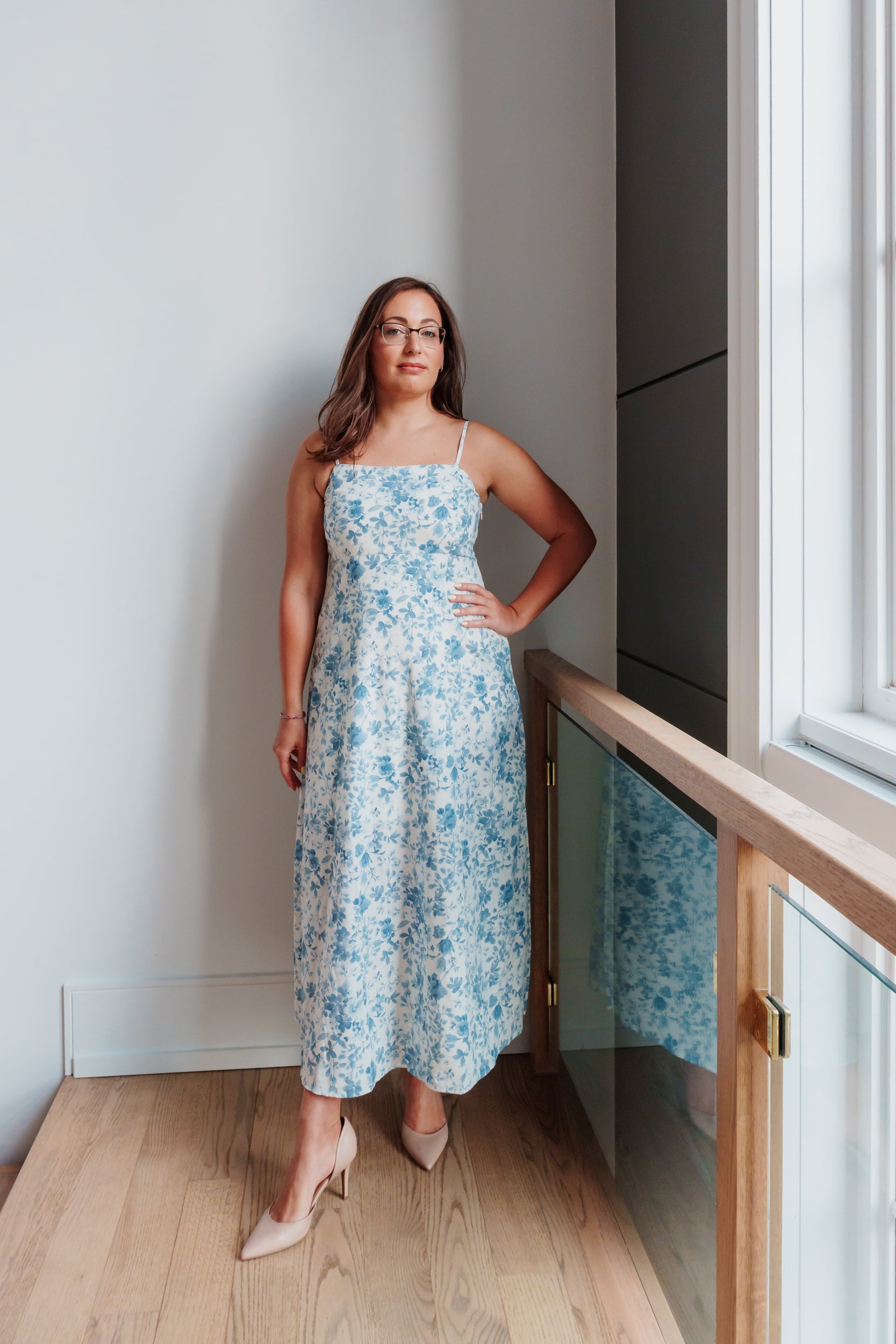 Mila Floral Spaghetti Strap Midi Dress