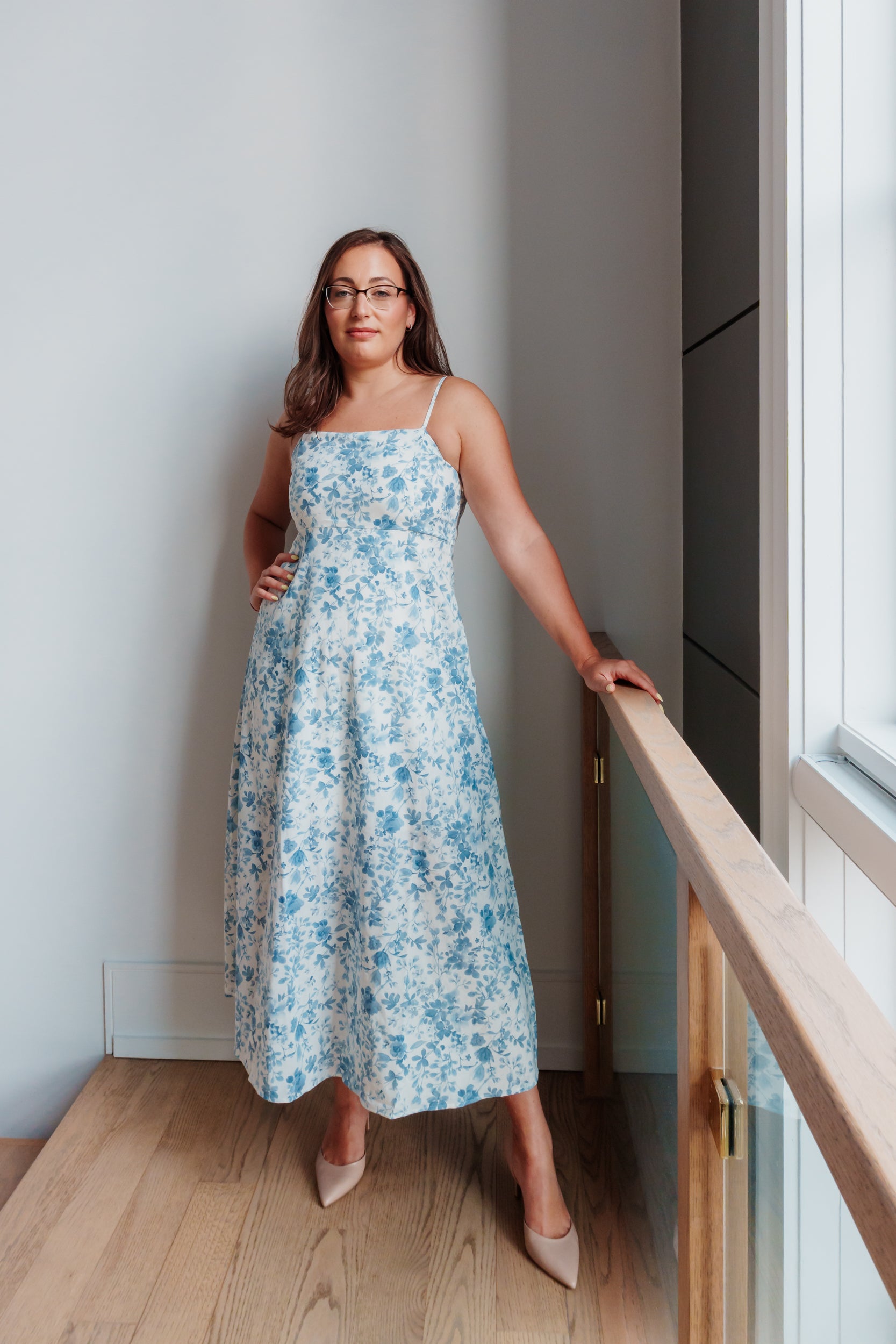 Mila Floral Spaghetti Strap Midi Dress