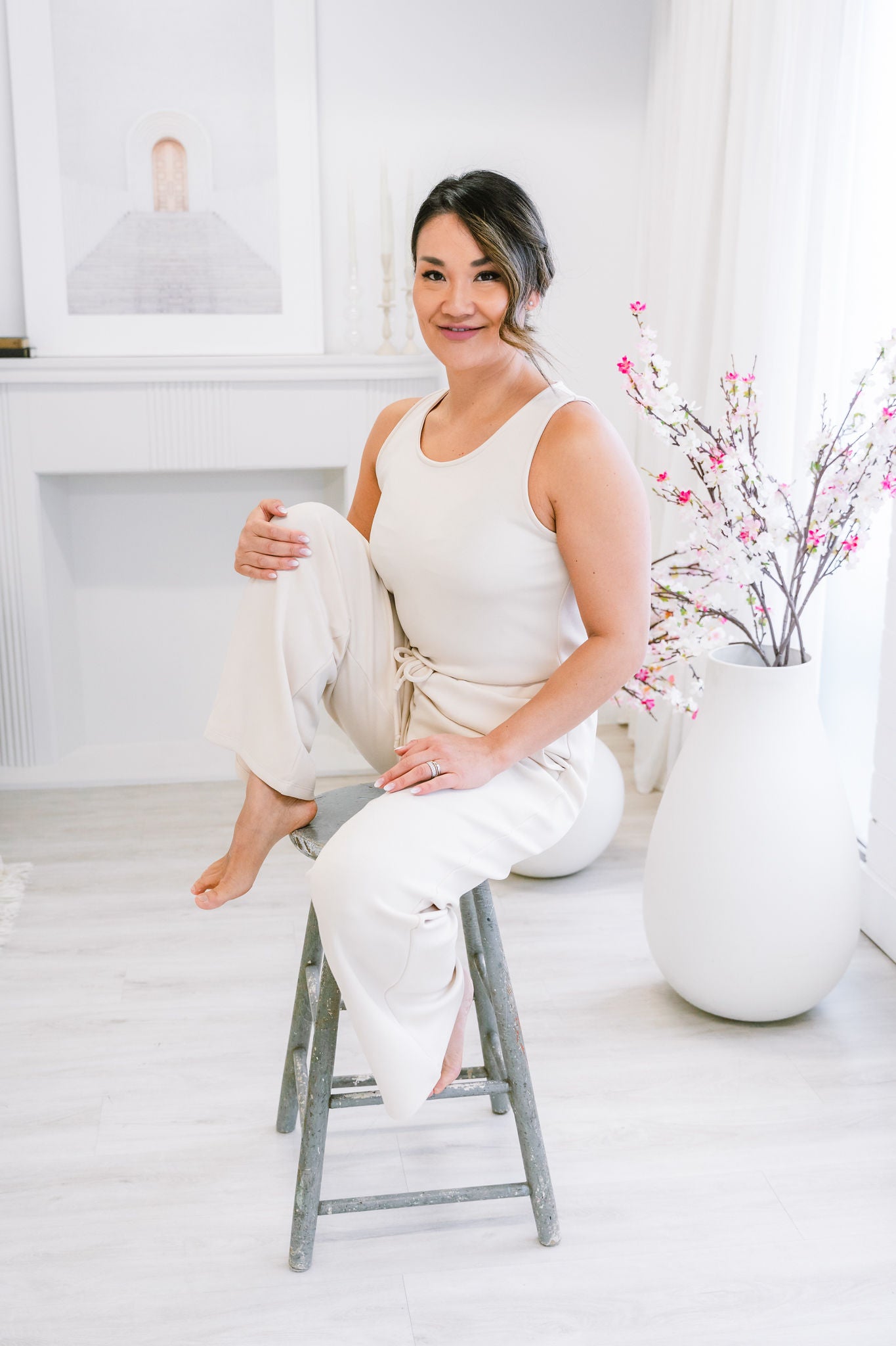 Rosie Techno Suave Pleat Back Sleeveless Top