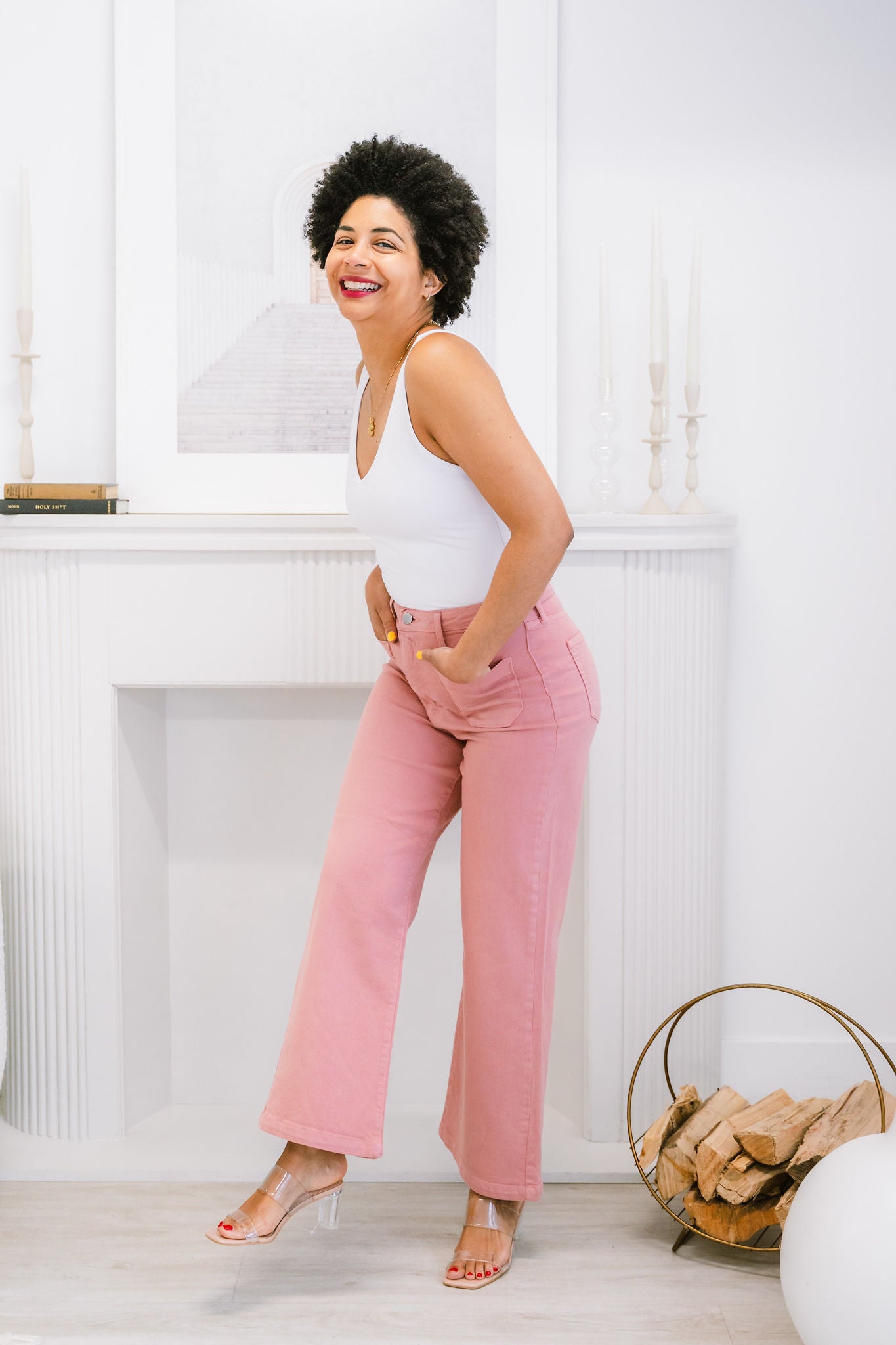 Atlas Patch Pocket Wide Leg Jeans