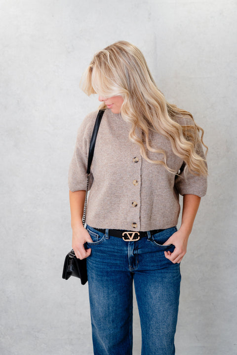 Jill Button Down Wide Sleeve Cardigan