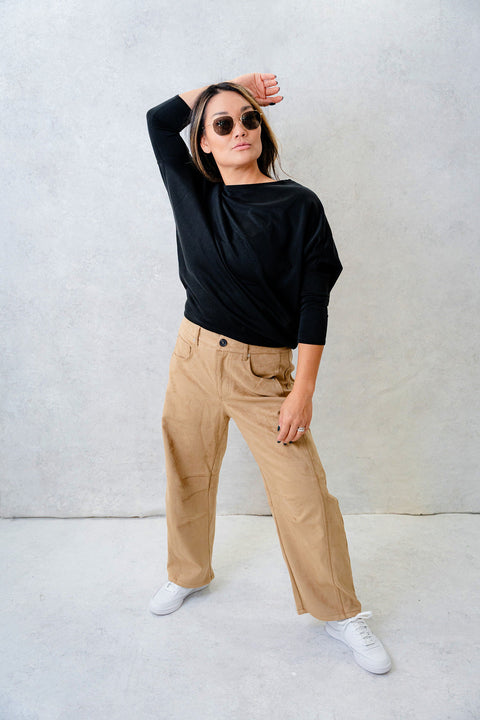 Quinny Boatneck Tunic Top