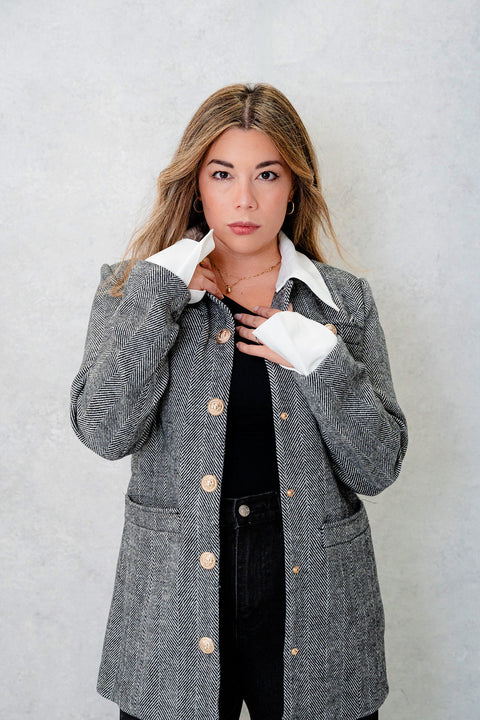 Shannon Cambridge Scholar Herringbone Coat