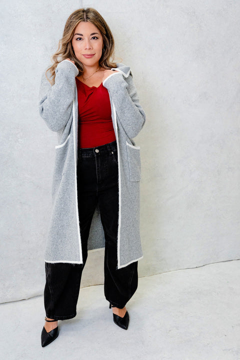 Cassidi Collar Sweater Jacket